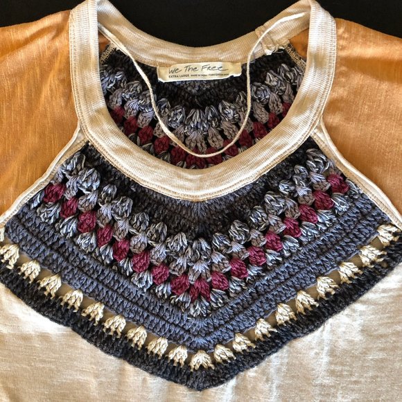 Free People Spring Bound Long Sleeve Top Sz XL - Picture 7 of 10